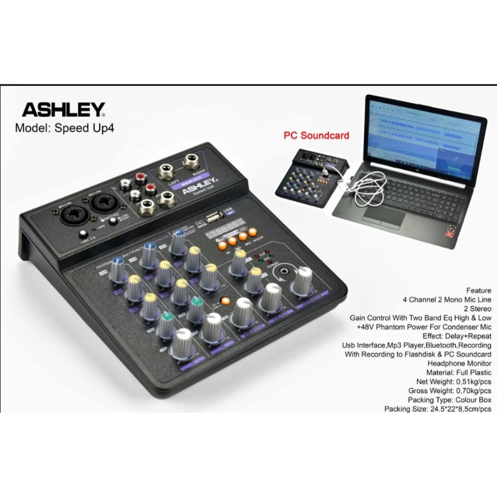 Mixer Audio Ashley/mixer mini Speed Up 4 ORIGINAL