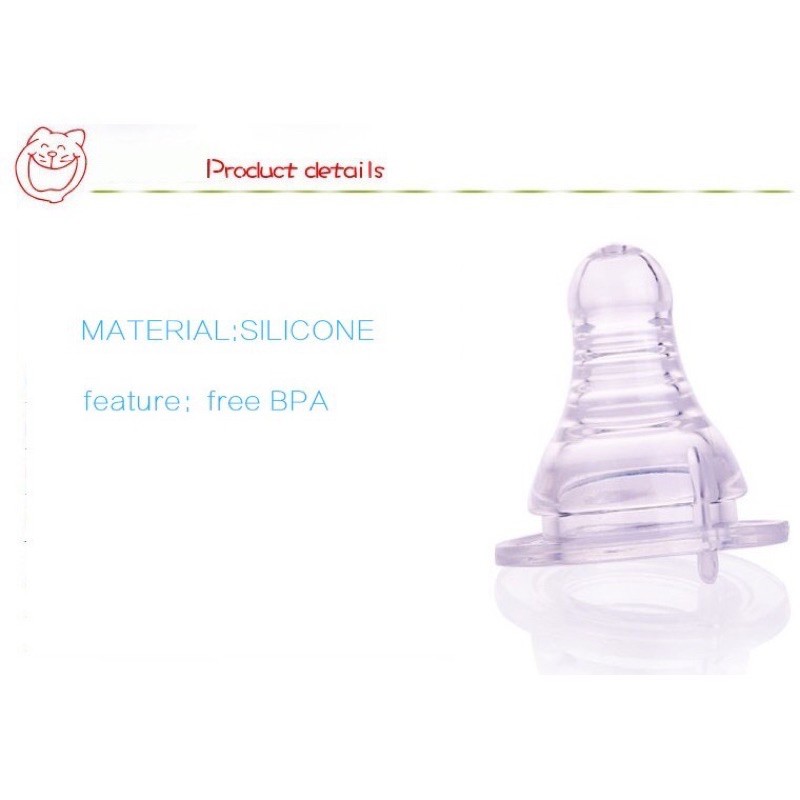 Silikon Dot BPA FREE Peristaltic Plus Pengganti Pigeon Standar / Slim / Wide Neck Nipple / dot ulir