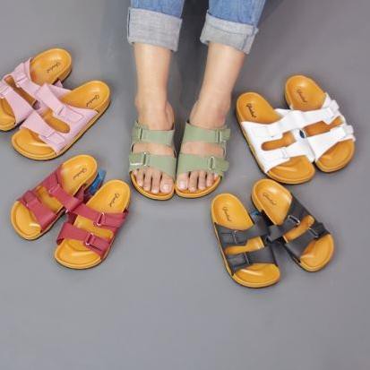 Mall (GLANZTON - 8038) Sanda slop wanita/sandal import wanita/sandal fashion slop grosir