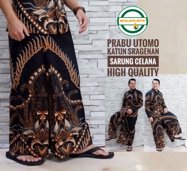 Sarung &amp; Sarcel PRABU UTOMO Katun Halus Tebal Lebar