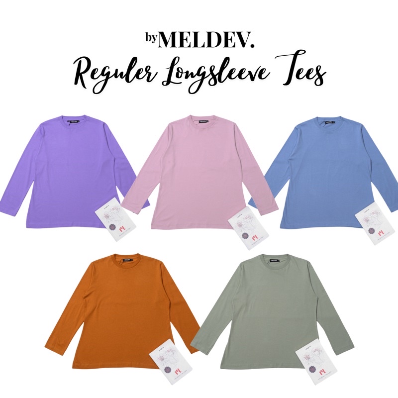 (COLOURFUL) Premium Reguler Longsleeve Tees Busui Nonbusui