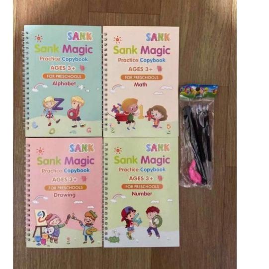 

エ SANK MAGIC BOOK PRACTICE 1SET ISI 4 BUKU + PULPEN + 5 REFILL {PROMO} モ