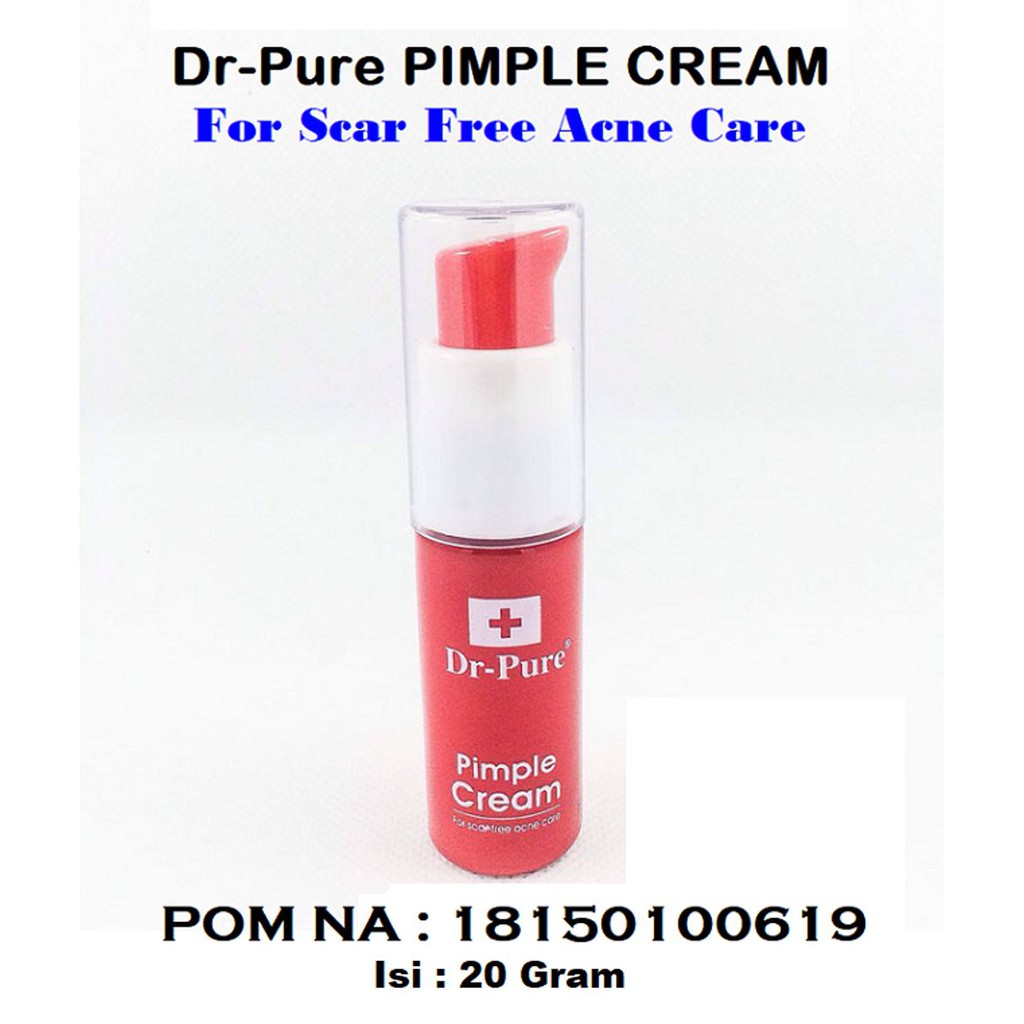 DR PURE SERUM JERAWAT Flek HItam - ACNE PIMPLE CREAM 20GR
