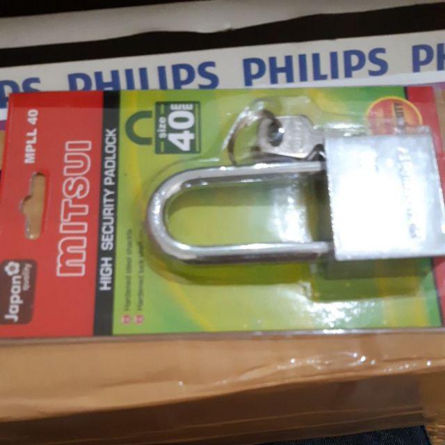 Gembok 40mm Leher Panjang Stainless
