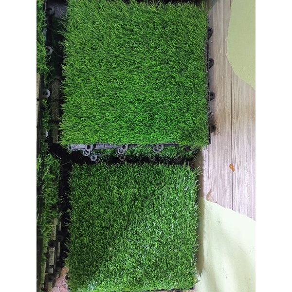 Lantai Rumput Sintetis Portable / Decking Rumput Bongkar Pasang / grass artificial UK 30x30cm