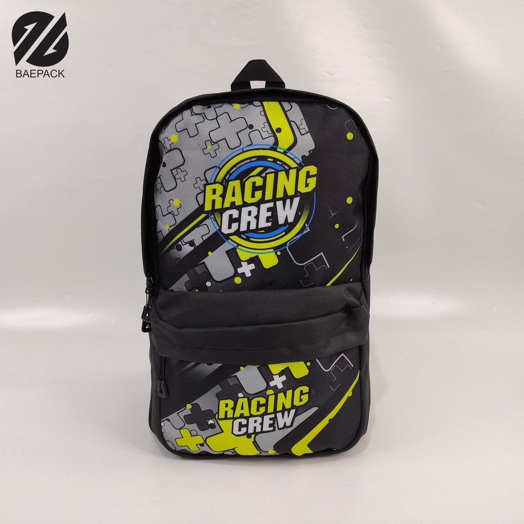 Tas Punggung Ransel Bagpack Cowok Racing Fire Original Baepack / Ransel Pria Murah Berkualitas Produsen Bandung / Tas Sekolah Karakter Premium