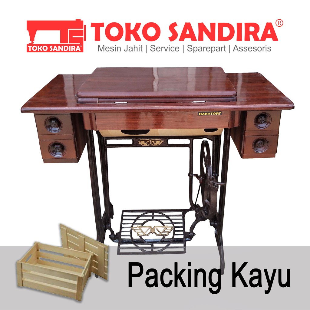 Meja Laci Mesin Jahit Butterfly kaki genjot butterply BARU