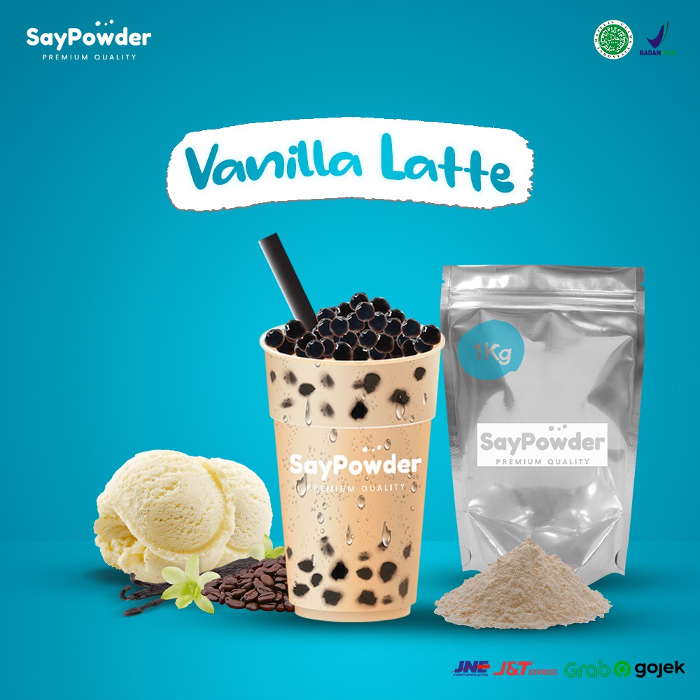 Bubuk Minuman Vanilla Latte 1000g Mix Sugar serbuk minuman Best Seller / minuman bubuk / premium powder drink / minuman kekinian