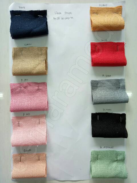 Linen Polos Kain Linen Polos Poly Linen Harga Per Meter Shopee Indonesia