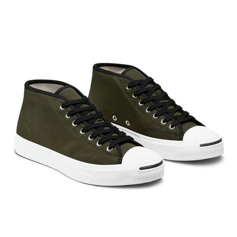 CONVERSE JACK PURCELL HYBRID TEXTURE MID CARGO KHAKI White