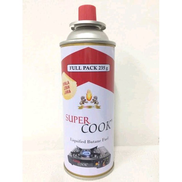 Gas Supercook - Gas Kompor Portable - 235 Gram - Termurah