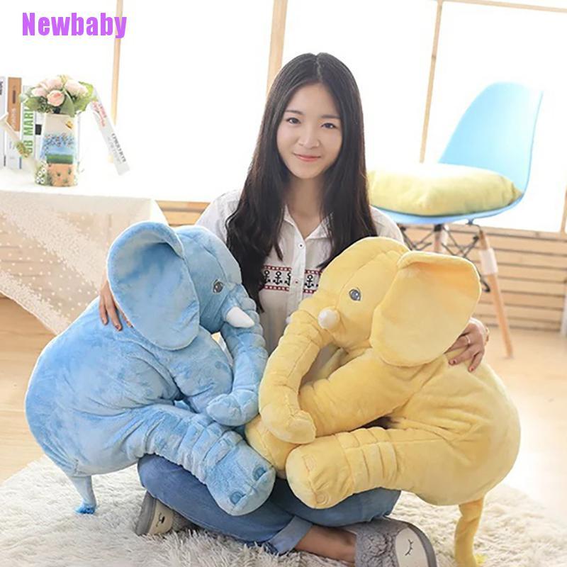 (Newbaby) Mainan Bantal Boneka Stuffed Plush Gajah Untuk Bayi / Anak