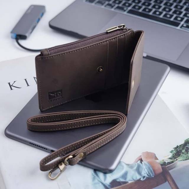 Dompet id card pria kulit asli crazy horse/slim wallet ISHIYA