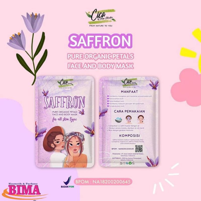 [BPOM] CICA NATURE SAFFRON MASK