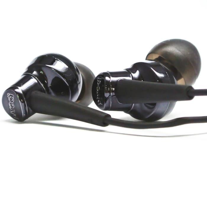 Phrodi 007P Earphone With Microphone - Pod-007P - Black - Hitam