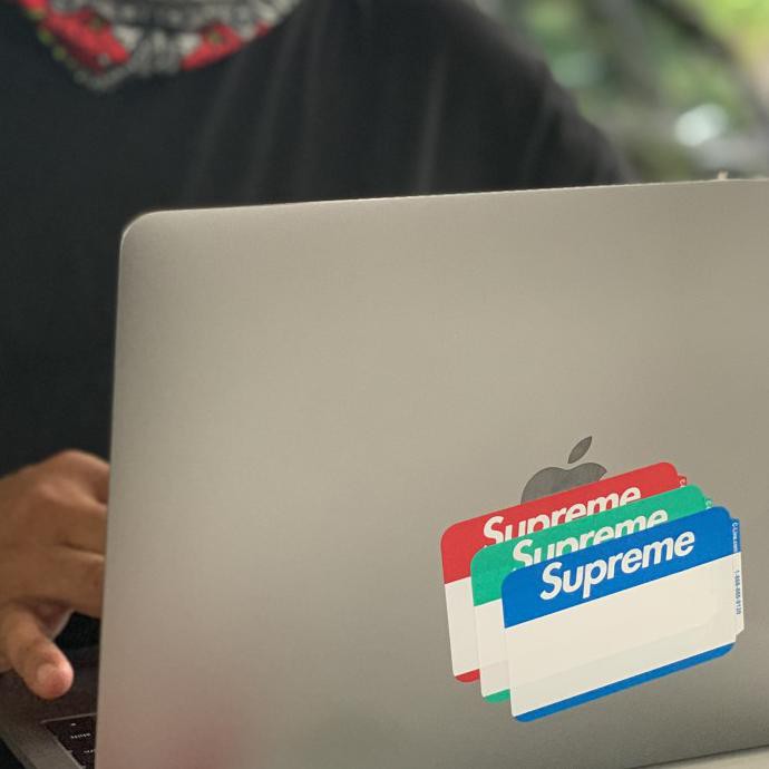 

BARANG BARU Supreme Name Badge FW20 ORIGINAL - repack /6pcs multi colours