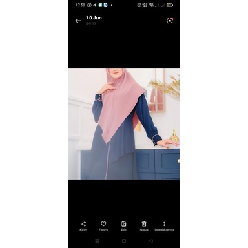 READY Gamis shanum by Akifa warna navy size M dan L