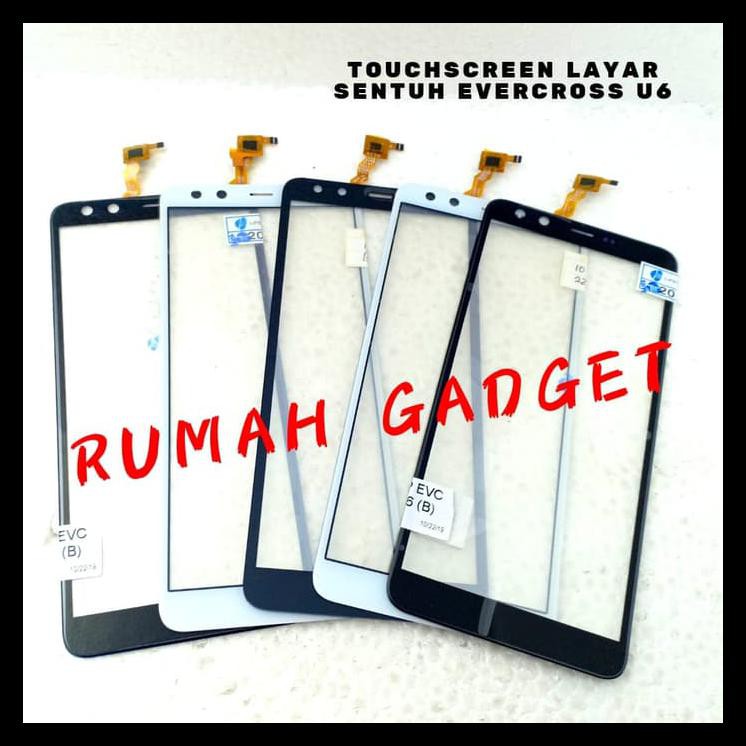 TERLARIS TOUCHSCREEN LAYAR SENTUH EVERCOSS U6 CROSS U6 TC TS - HITAM