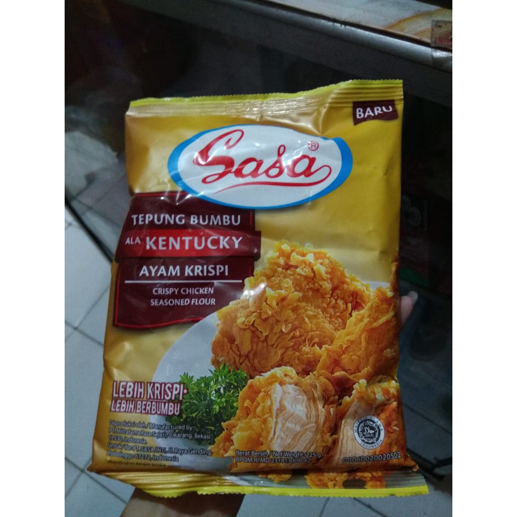 SASA TEPUNG BUMBU KENTUCKY AYAM KRISPI 225 GRAM