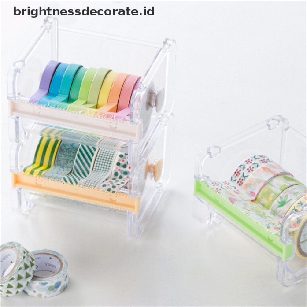 Dispenser Holder Pemotong Tape Washi Untuk Desktop