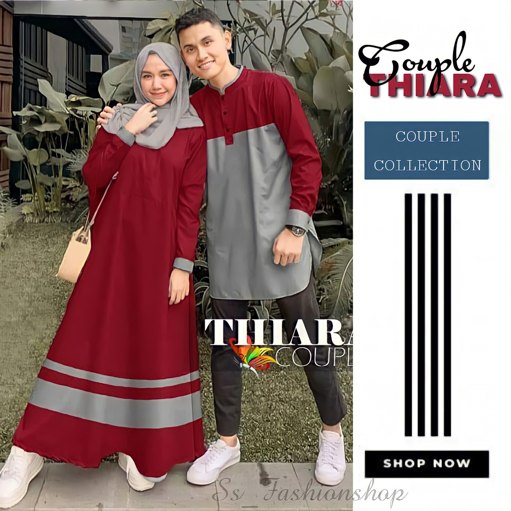 Ssf Baju Couple Kondangan Kekinian Modern Kapel Pesta Elegan Mewah Pasangan Muslim Thiara Shopee Indonesia