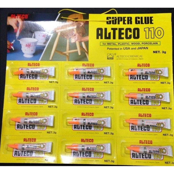 

Lem Super Glue ALTECO 110 3g ORIGINAL ASLI