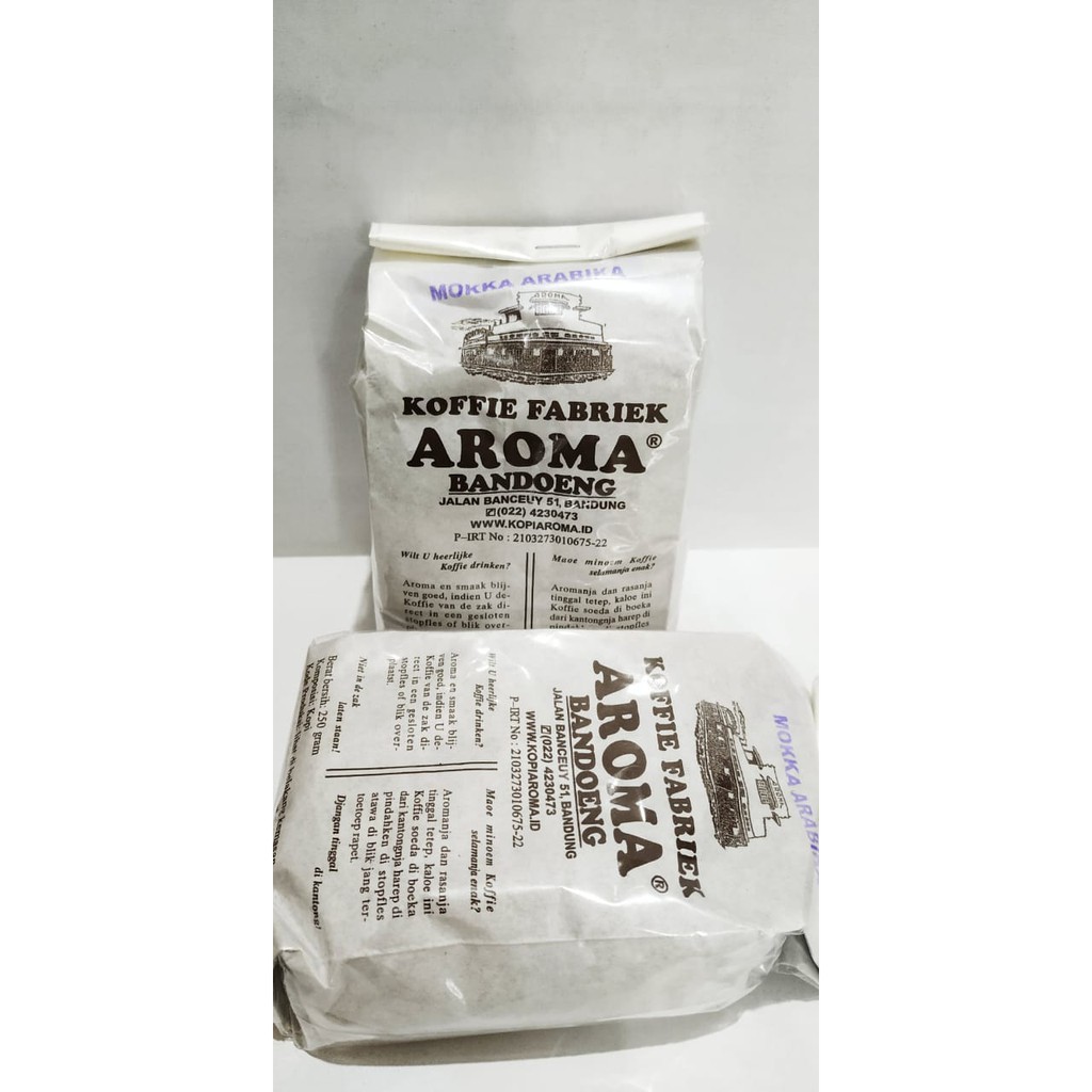 

NG Kopi Aroma Bandung 250 gram Mokka Arabika - Giling Halus