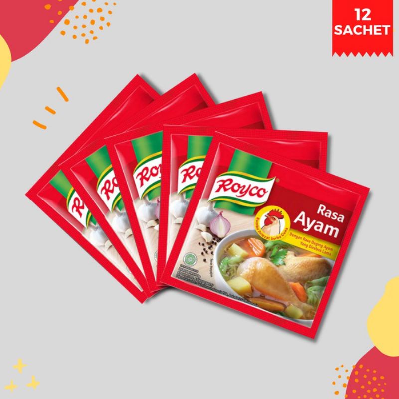 Royco Rasa Sapi/Ayam 1 Renteng Isi 12 Sachet @8g