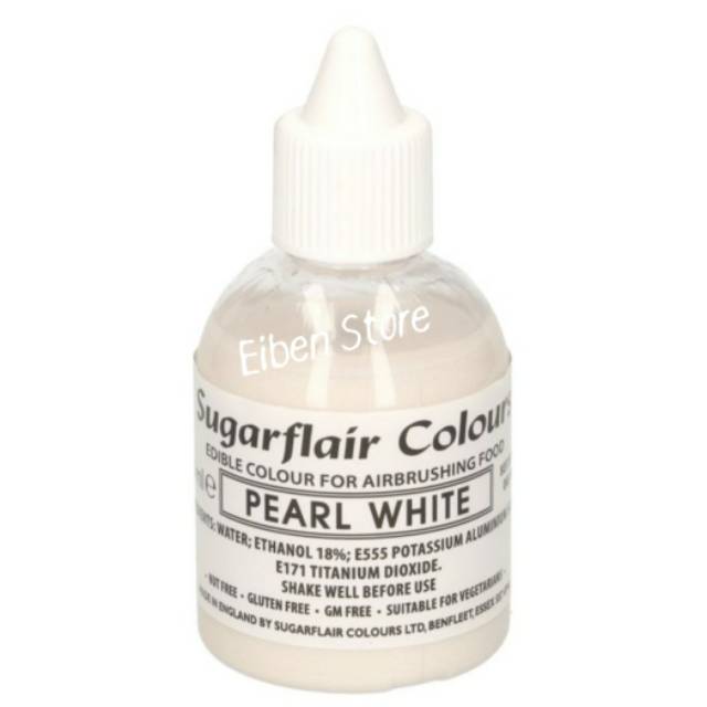 

Sugarflair Airbrush Color Glitter Pearl White Btl-60ml