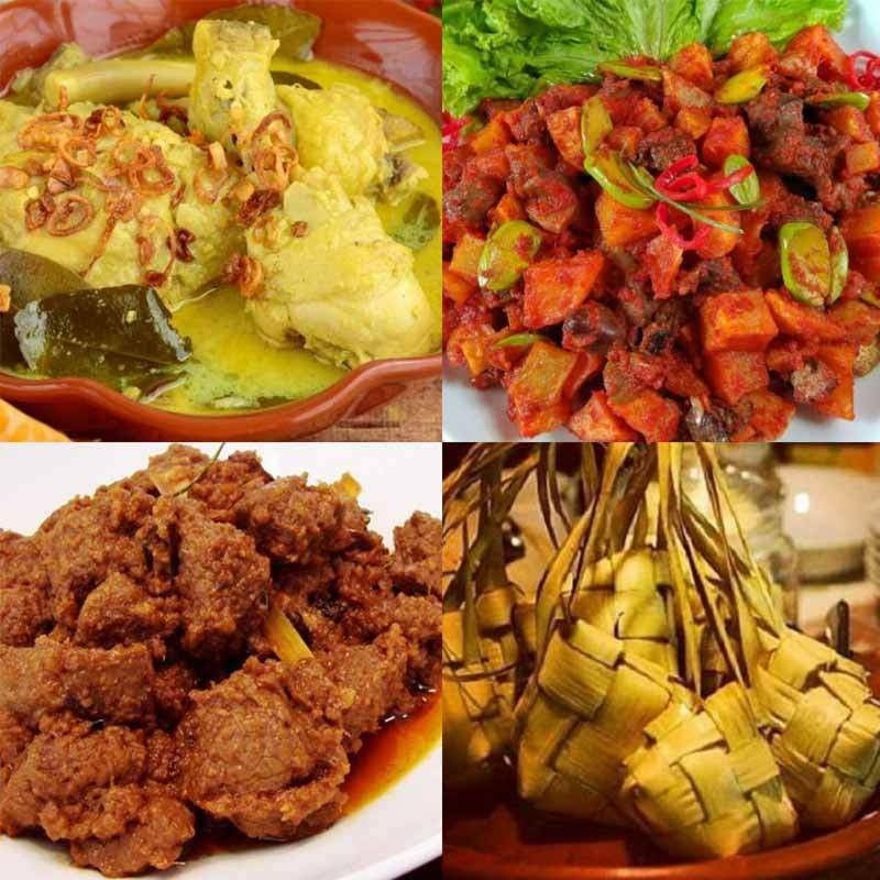 

Paket hantaran masakan lebaran opor ketupat