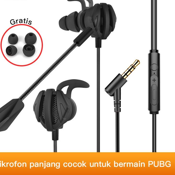 ➴ Tacoo Wired Earphone Wired Headset Earphone In Ear TEH0413 black Sport Headset Gaming Noise Reduct