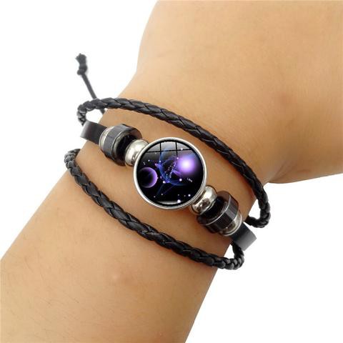 INFY - GELANG ZODIAK TANGAN WANITA PRIA KEPANG ZODIAC FASHION KOREA GLOW HIASAN A004 IMPORT MURAH