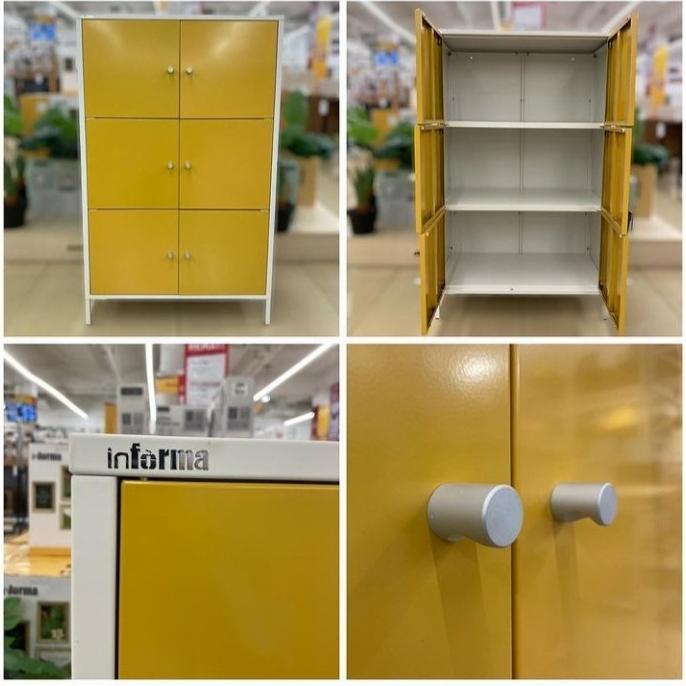 Ready oke] Lemari arsip informa metal cabinet 6 pintu lemari kantor lemari besi