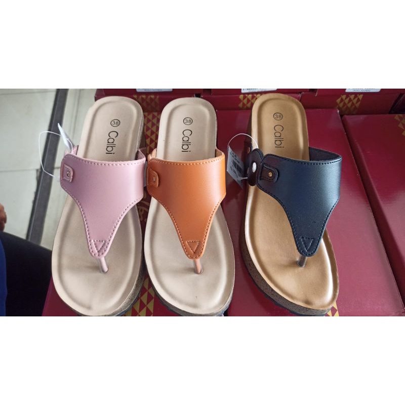 calbi sandal wedges 100% ORI