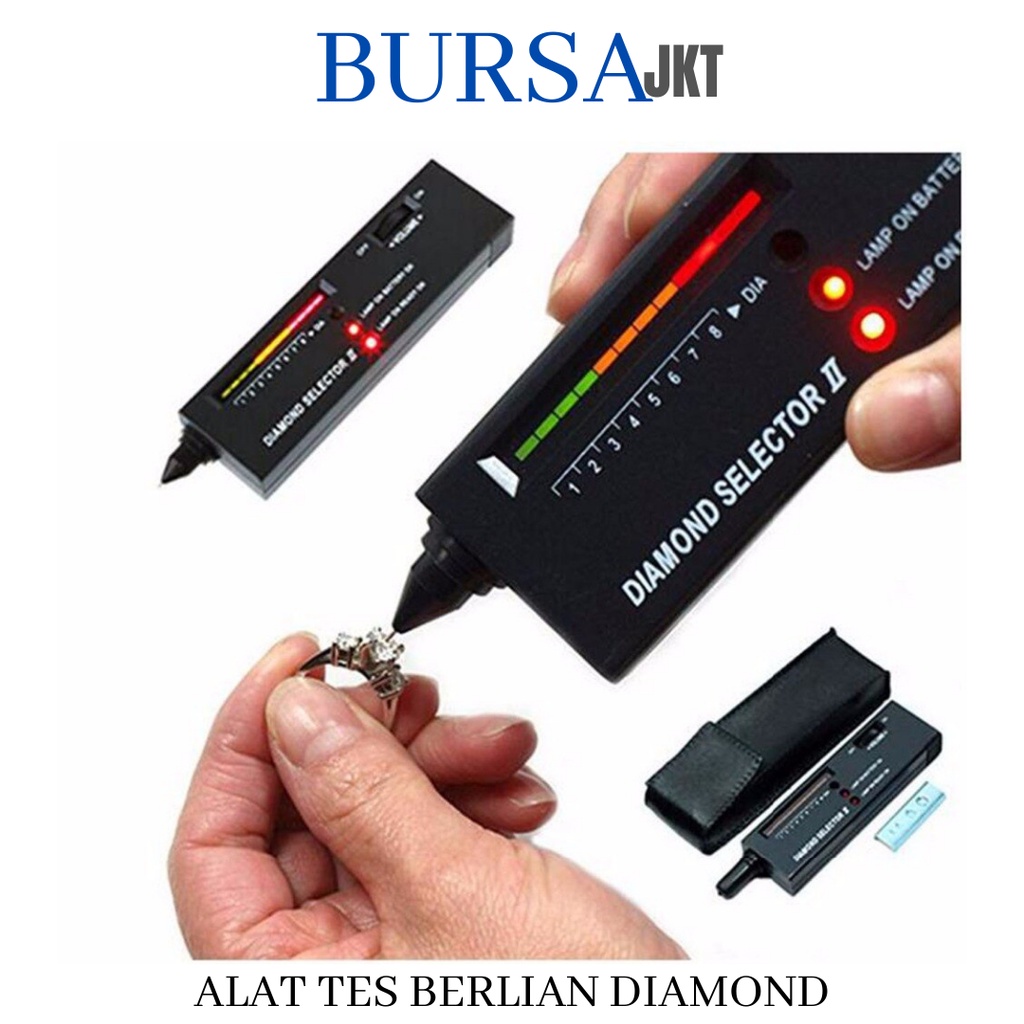 DIAMOND TESTER TES KETEBALAN BATU BERLIAN GEMSTONE SELECTOR ACCURACY DIGITAL