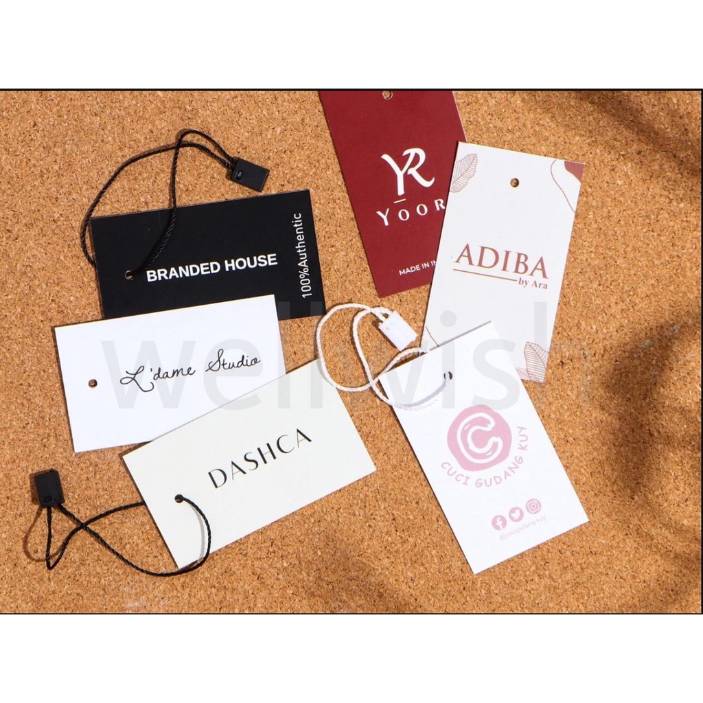 

hangtag + talinya/ label hangtag / hangtag baju