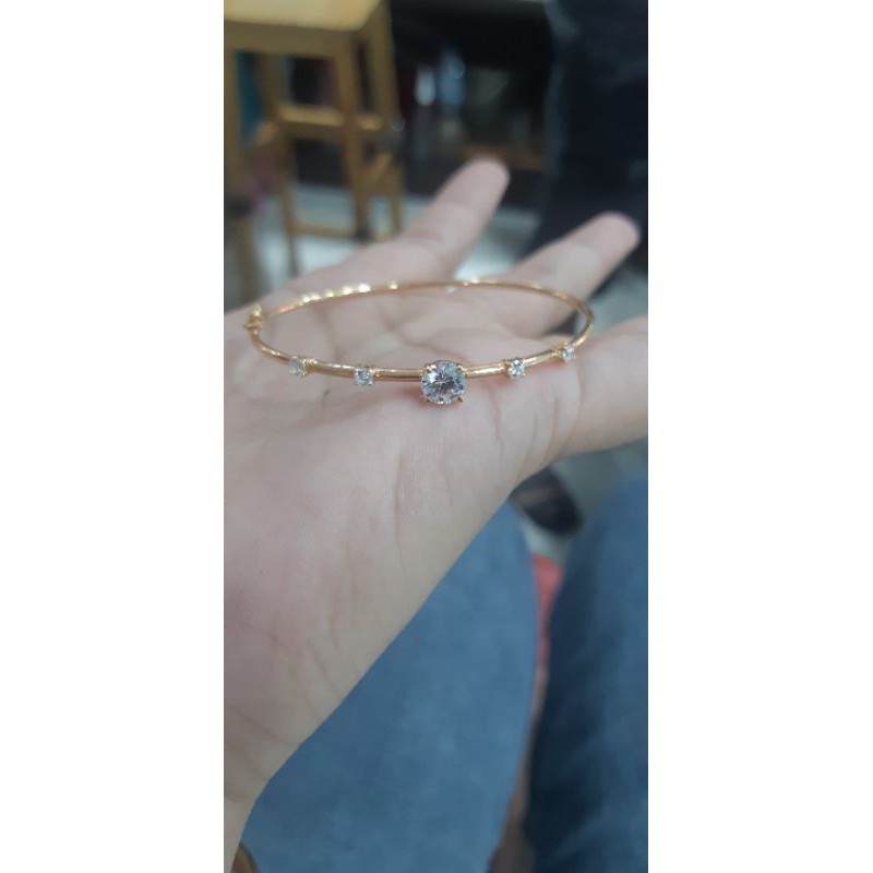 gelang bangle emas asli fashion simple