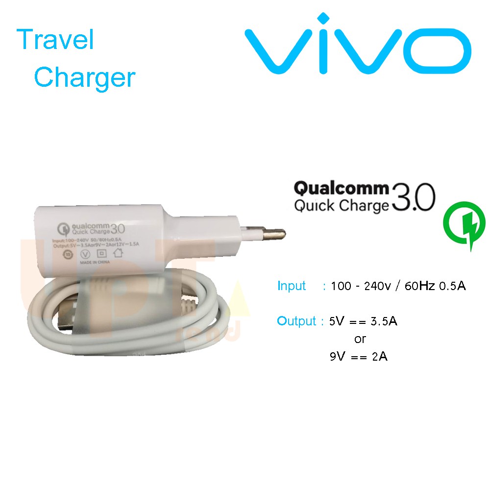 Travel Charger Universal Vivo Qualcomm Quick Charge Casan QC 3.0 Micro USB