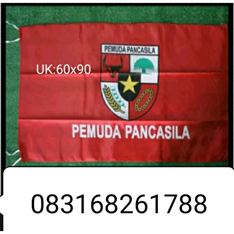 

bendera pemuda Pancasila UK;60x90,,1 pack isi 100,, gambar sablon