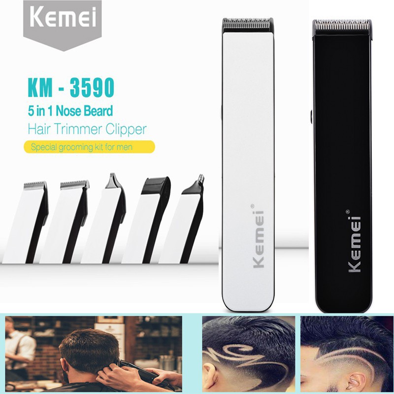 Shaver Kemei KM-3590 Alat Cukur Kumis Jenggot Grooming Multifungsi