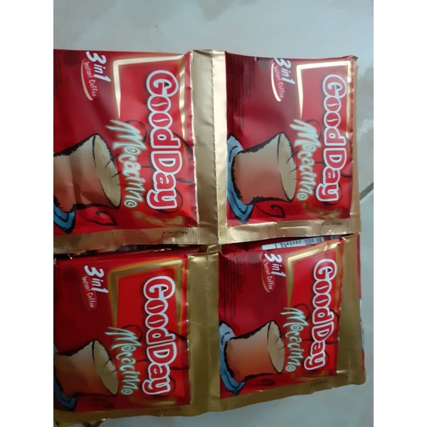 

Kopi Gooday Mocacino 1 renceng isi 10 sachet