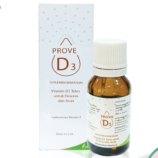 Jual Prove D3 400 Iu Drop 12 5 Ml Suplemen Vitamin D Untuk Anak Dan Dewasa Shopee Indonesia