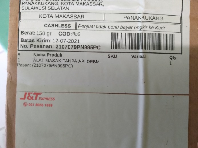 Alat Masak Tanpa Api Debm