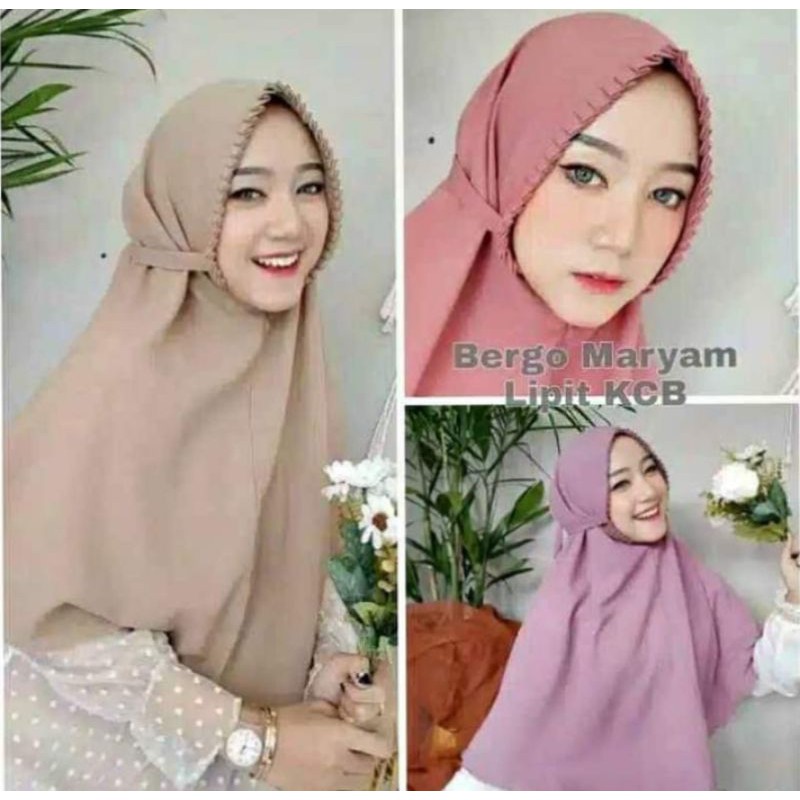 BERGO LIPIT KCB JILBAB MARYAM LIPIT KCB INSTAN DIAMOND