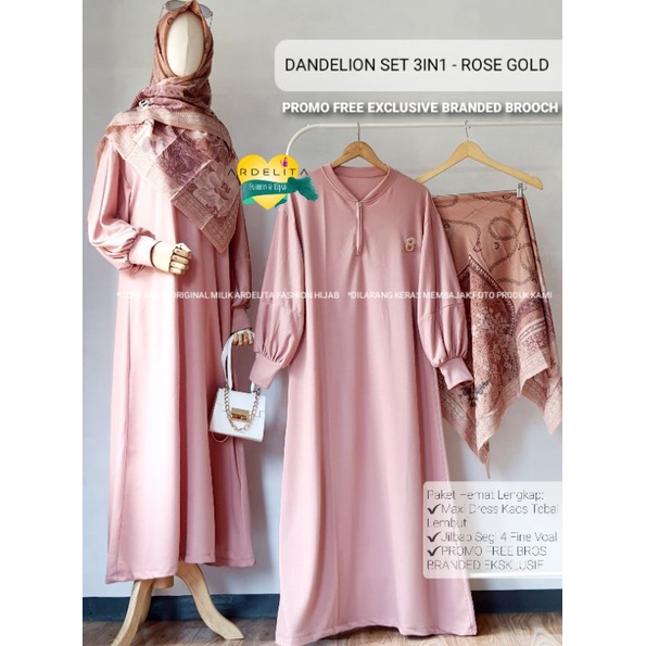 PROMO GRATIS BROS DANDELION SET MAXI DRESS JILBAB SEGI EMPAT VOAL MOTIF / SETELAN WANITA TERBARU / BAJU SET HIJAB PREMIUM / BAJU PAKET HEMAT LENGKAP / OOTD HIJAB SELEGRAM VIRAL / SET GAMIS JILBAB / OOTD WANITA SET / BAJU OOTD WANITA HIJAB MURAH BAGUS