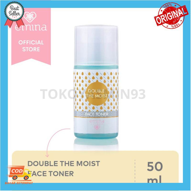 Emina Double The Moist Face Toner 50 ml Murah