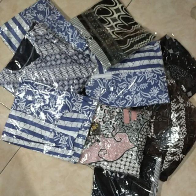 Tey-17 Batik Wanita Asj Sa Hrb026 Kenongo Kemeja Tosca Pendek