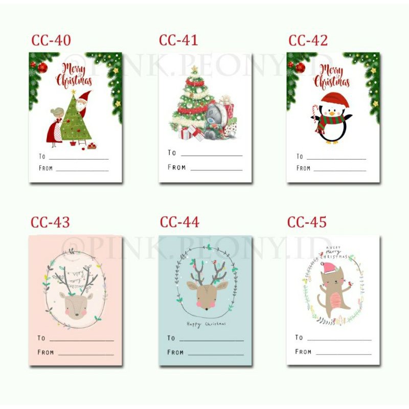 

(36pc) HANGTAG KARTU NATAL CHRISTMAS NEW YEAR SIZE 5x7 CM