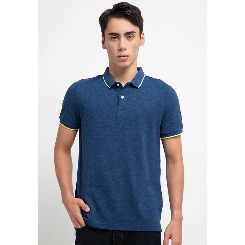 Giordano Men Original Cvc Polo Shirt - Kaos Polo Pria Lengan Pendek