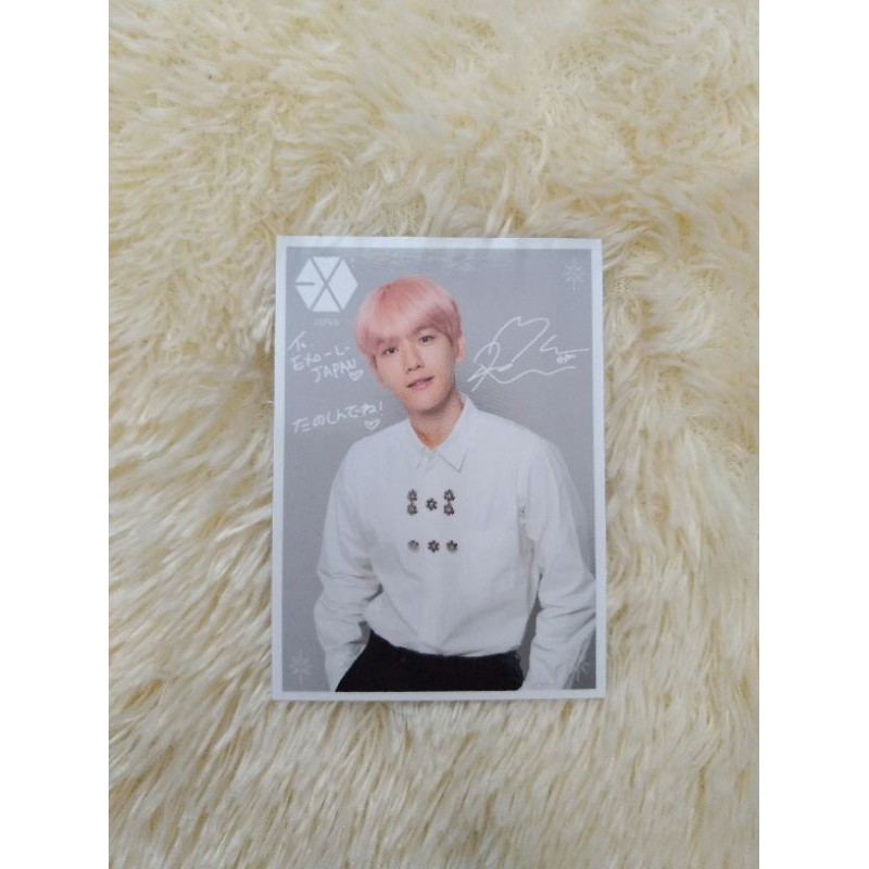 EXO BAEKHYUN EXPLORATION JAPAN PHOTOCARD PC